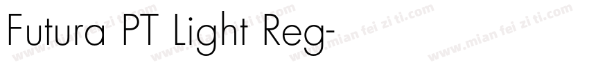 Futura PT Light Reg字体转换